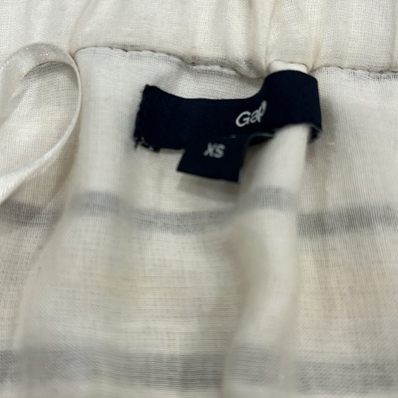 GAP Strapless Julie Maxi Dress | Grey & Off-White Striped | XS | Cotton - Picture 8 of 13